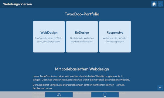 Screenshot www.twoodoo.de/webdesign-viersen/