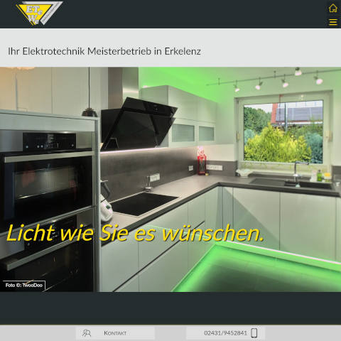 Screenshot www.elektrotechnik-wahl.de