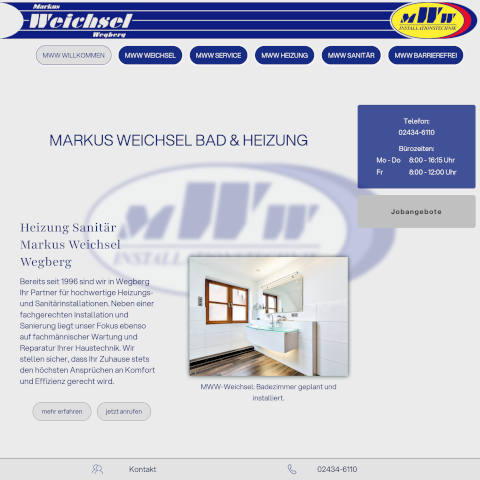 Screenshot www.mww-weichsel.de