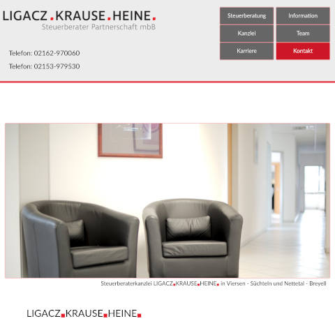 Screenshot www.ligacz-krause-heine.de