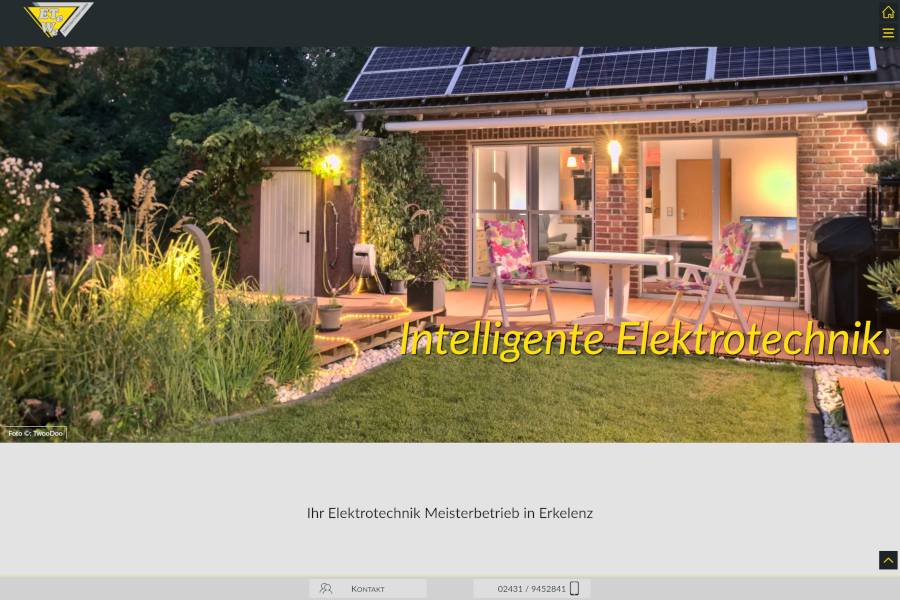 Screen www.elektrotechnik-wahl.de