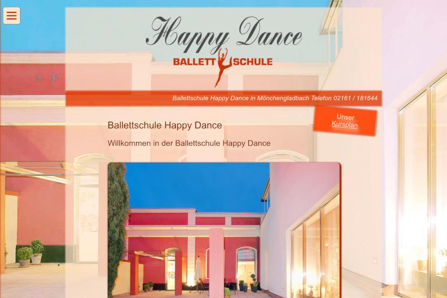 Screenshot www.happydance.de