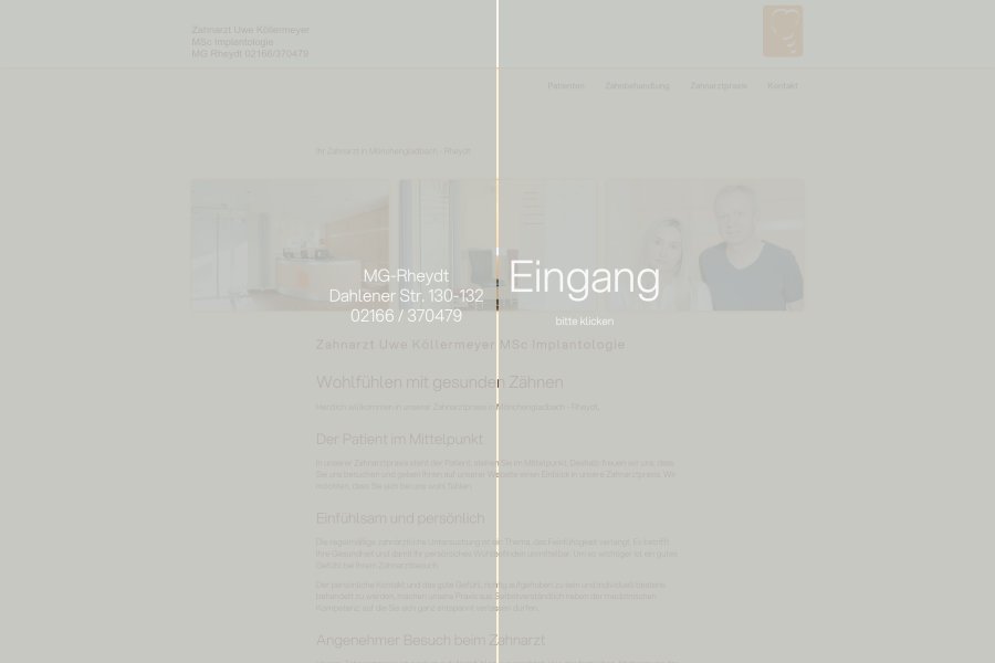 Screenshot www.zahngesund-mg.de