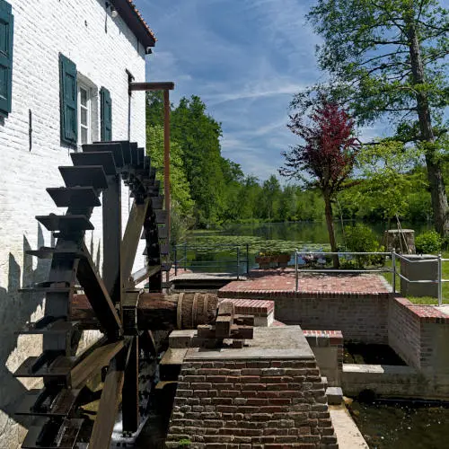 Mühlrad der Schrofmühle in Wegberg