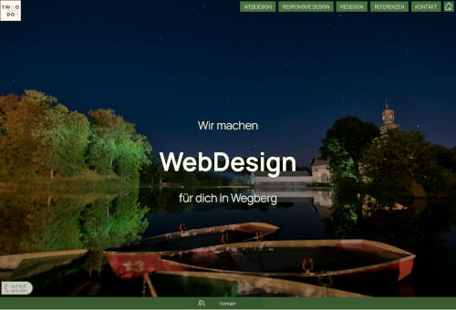 Screenshot Website Twoodoo-Wegberg, Desktop