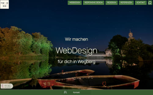 Screenshot Website Twoodoo-Wegberg, Laptop