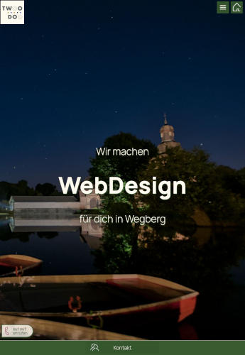 Screenshot Website Twoodoo-Wegberg, Tablet