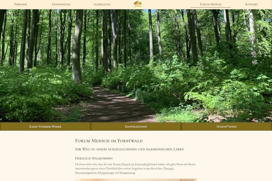 Screenshot www.forum-mensch.info
